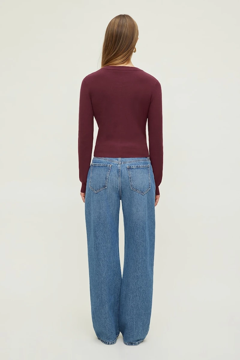 Rebecca Crewneck Cardigan