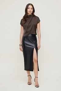 Ella Layered Satin Blouse
