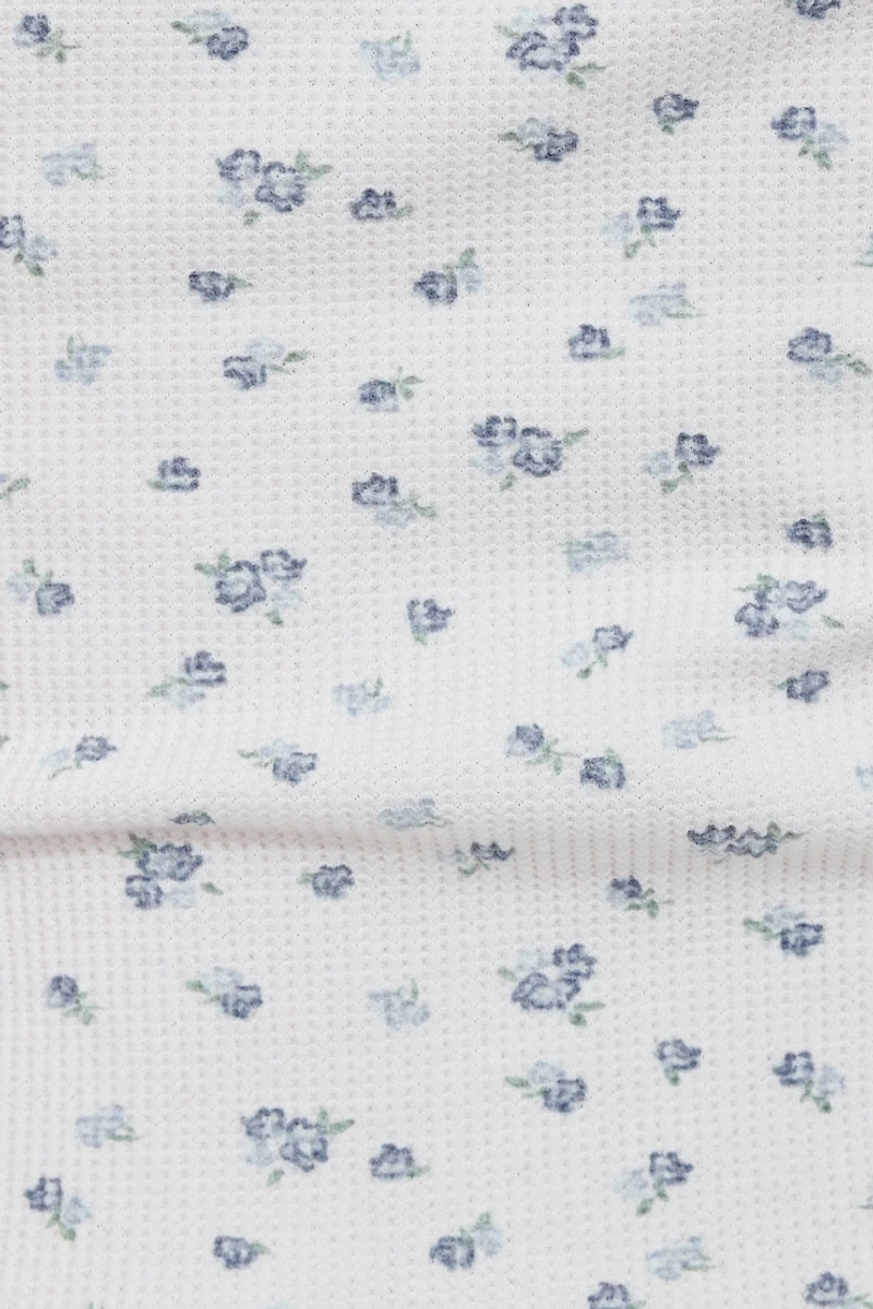 Waffle Picot Cami Top