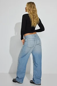 Low Rise Baggy Jeans