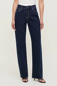 Mika Mid Rise Relaxed Straight Leg Jeans