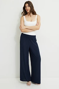 Wide Leg Pull On Pants