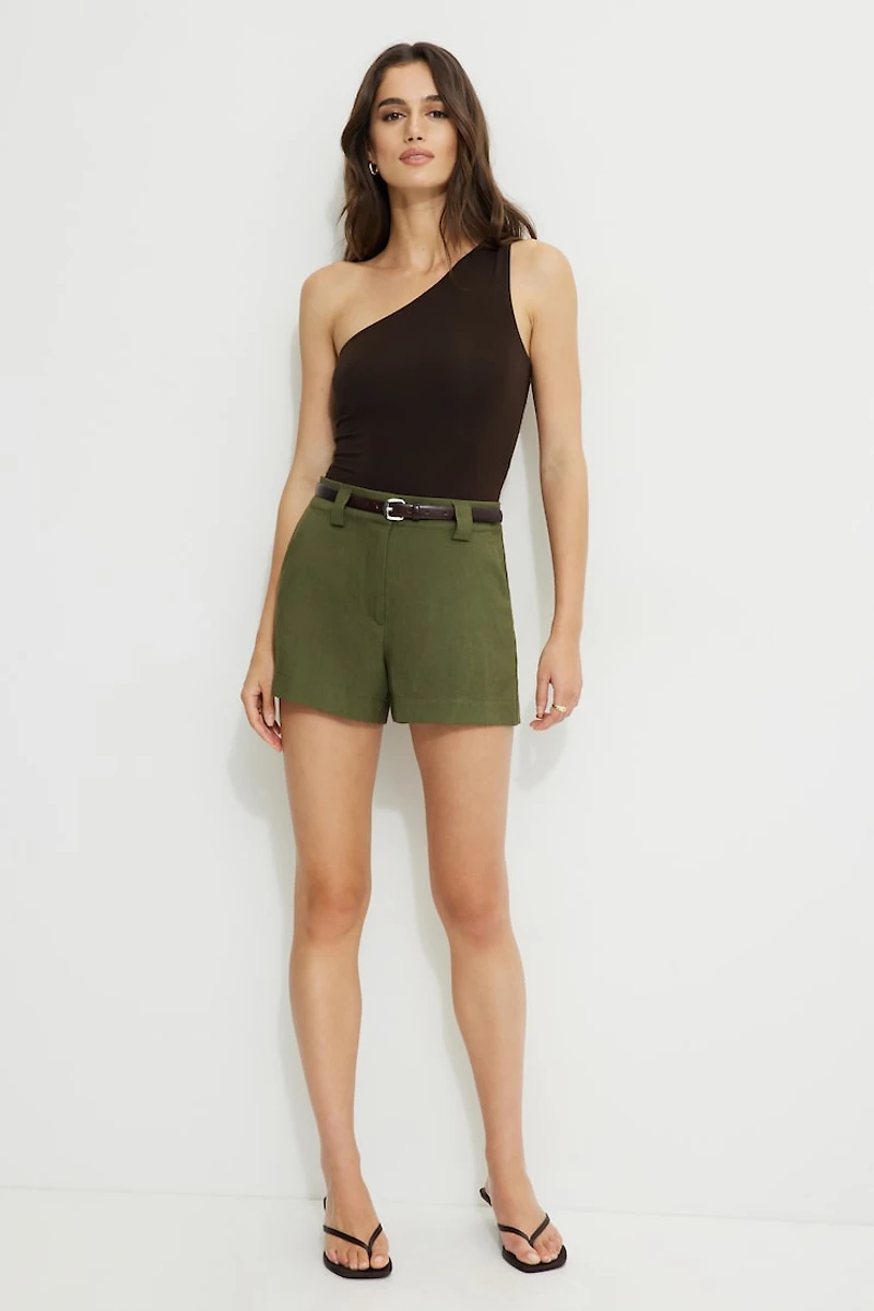 High Rise Tailored Shorts
