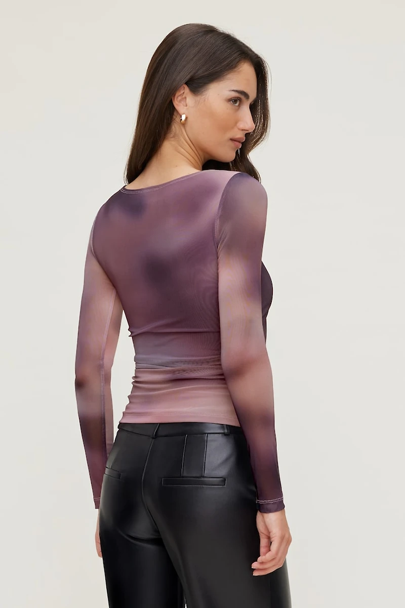 Stella Long Sleeve Mesh Top