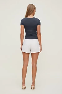 T-shirt à col rond Rumi