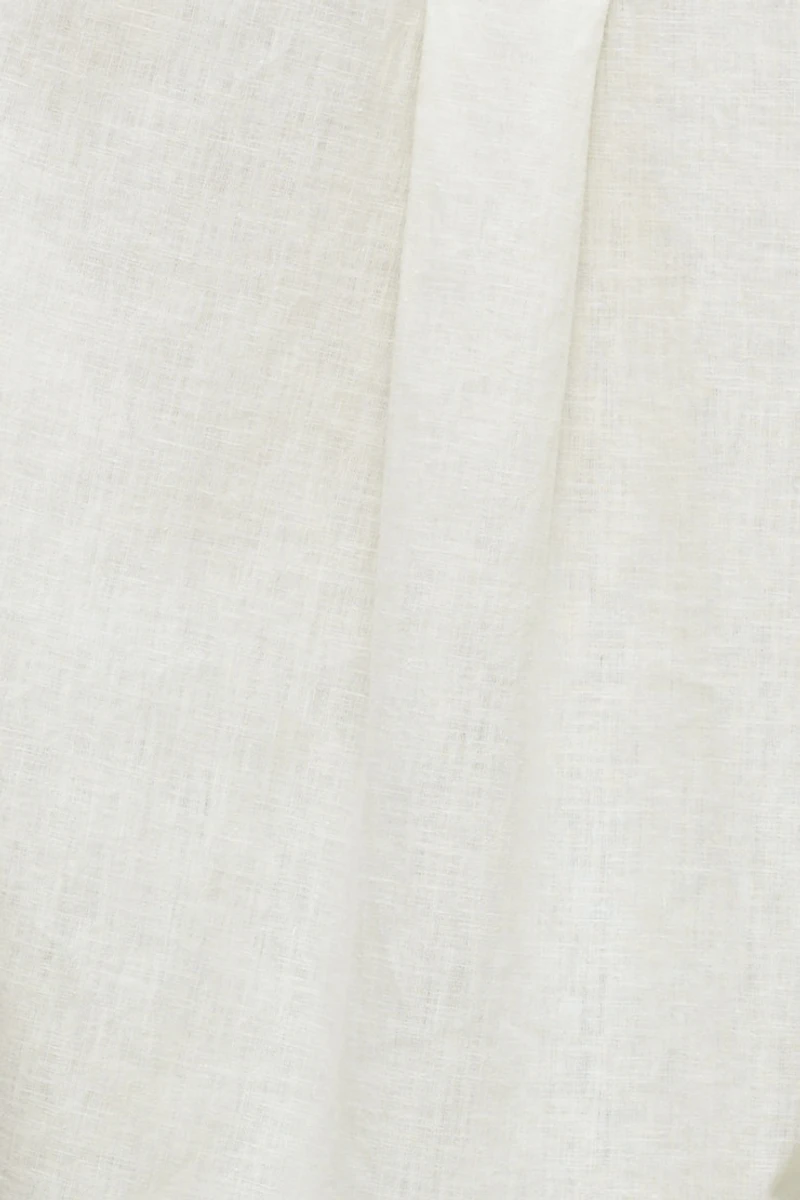 Chemise en lin surdimensionnée