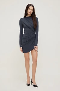Sculpt Draped Structured Mini Dress