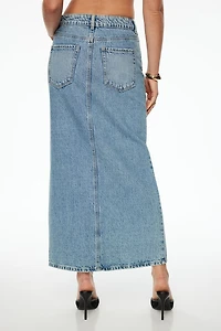 Jupe maxi en denim