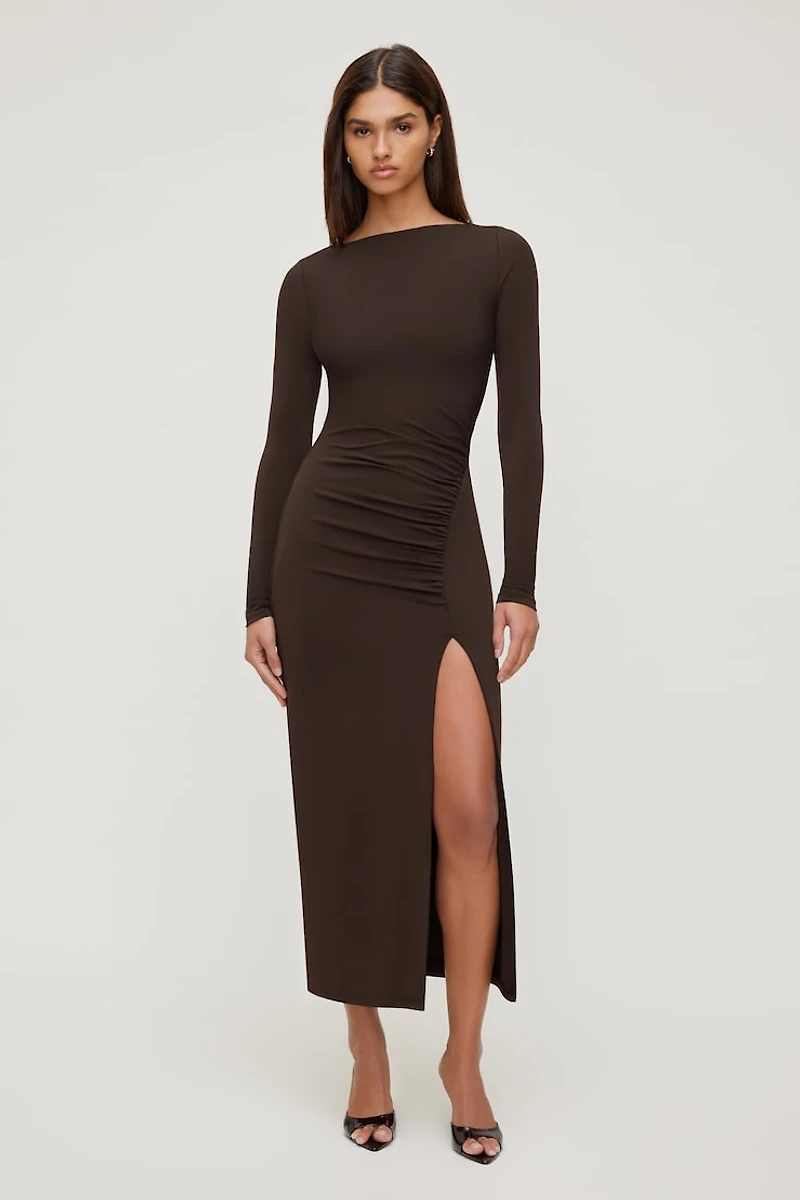 Sculpt Ruched Maxi Dress