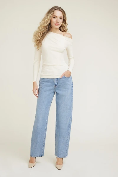 Cleo Long Sleeve Off Shoulder Top