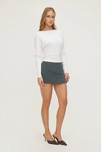 Minijupe-short à fente