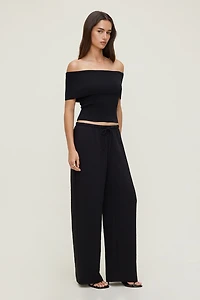 Pantalon fluide à jambe large Leo