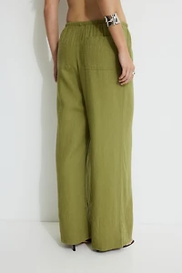 Leo Wide Leg Linen Pants