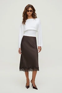 Cinched Boat Neck Sweater