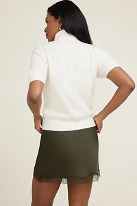 Lora Short Sleeve Turtleneck Sweater