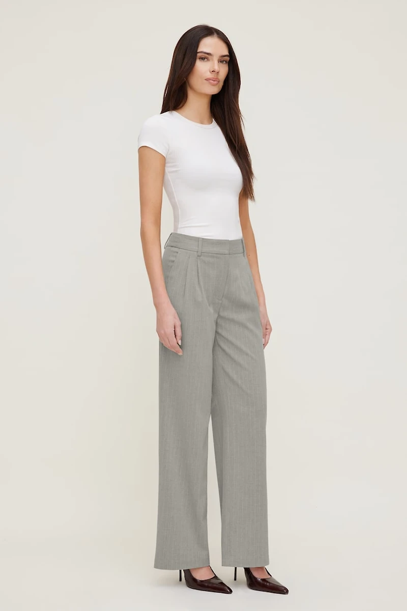 Alex Pinstripe Wide Leg Pants