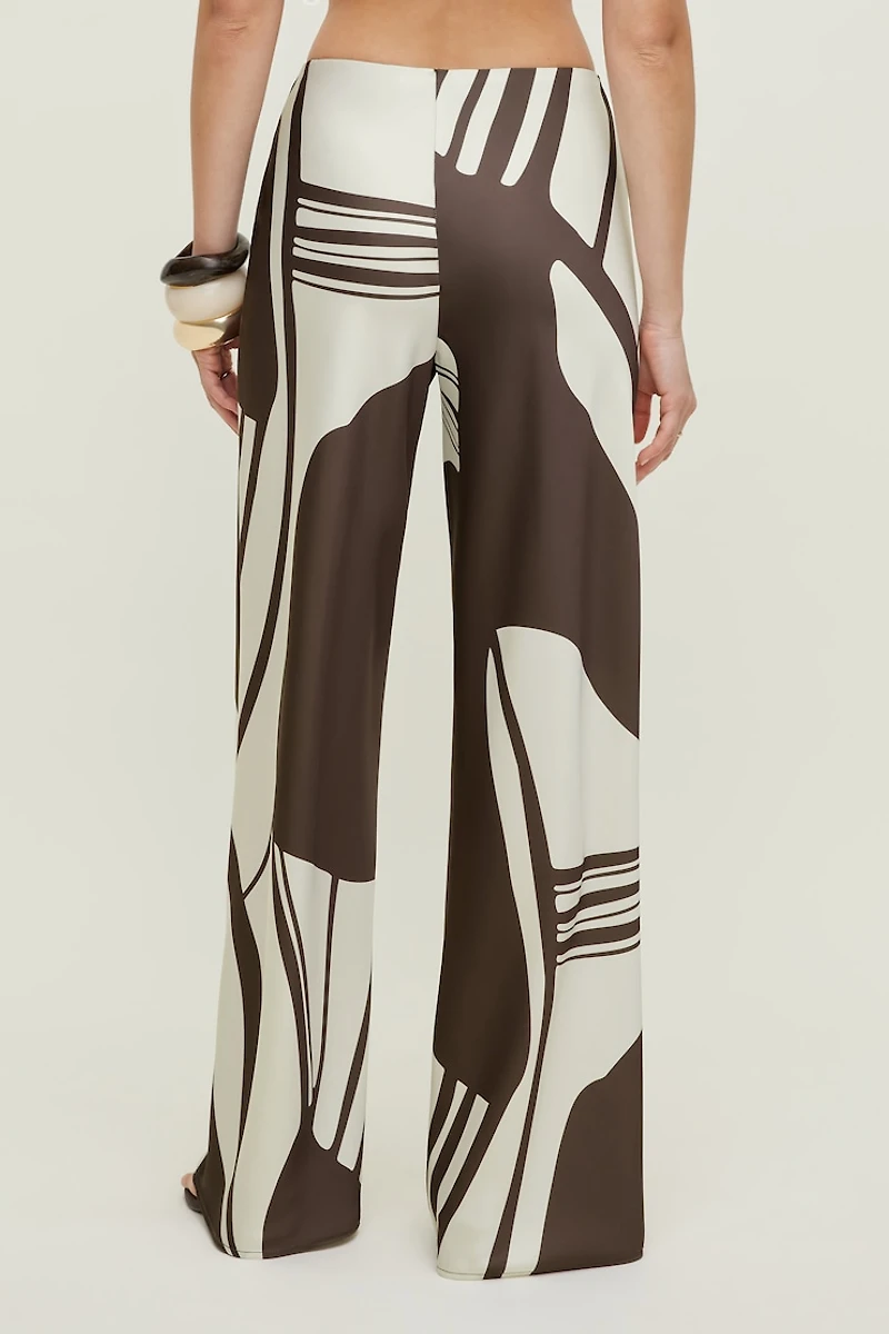 Pantalon en satin à jambe large Izzy