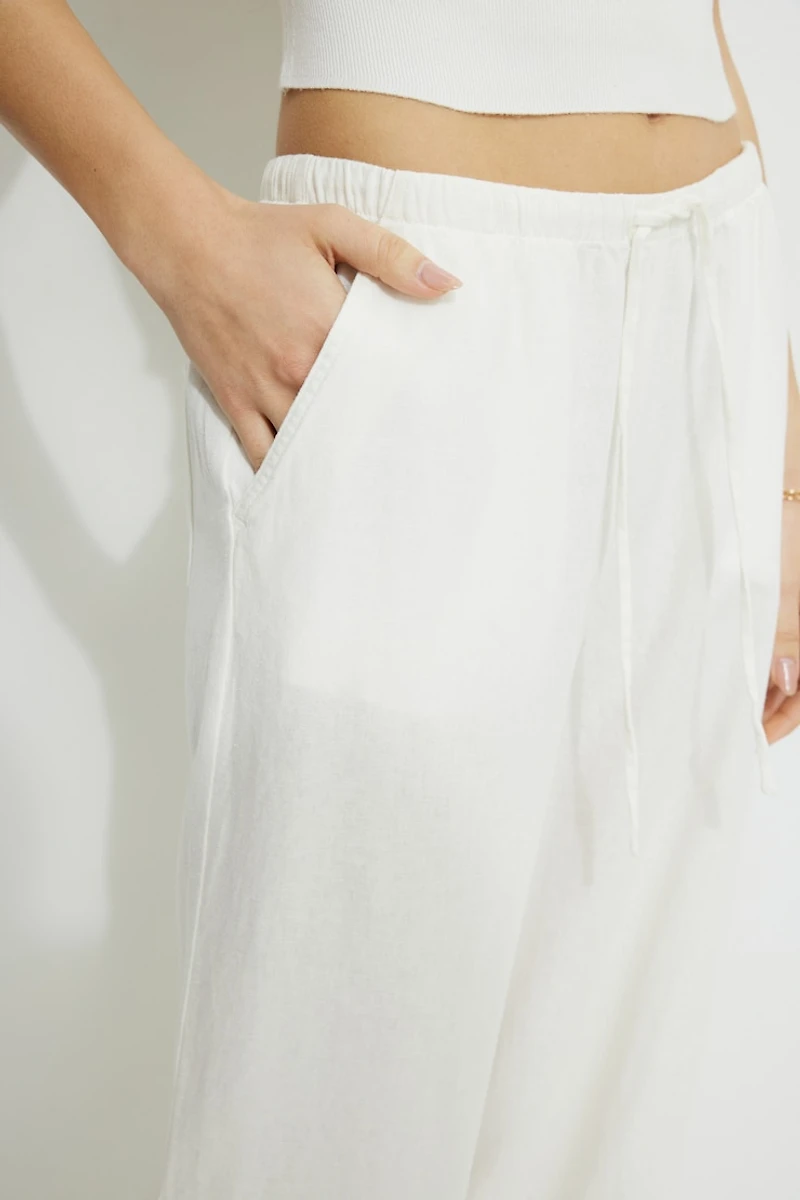 Leo Wide Leg Linen Pants