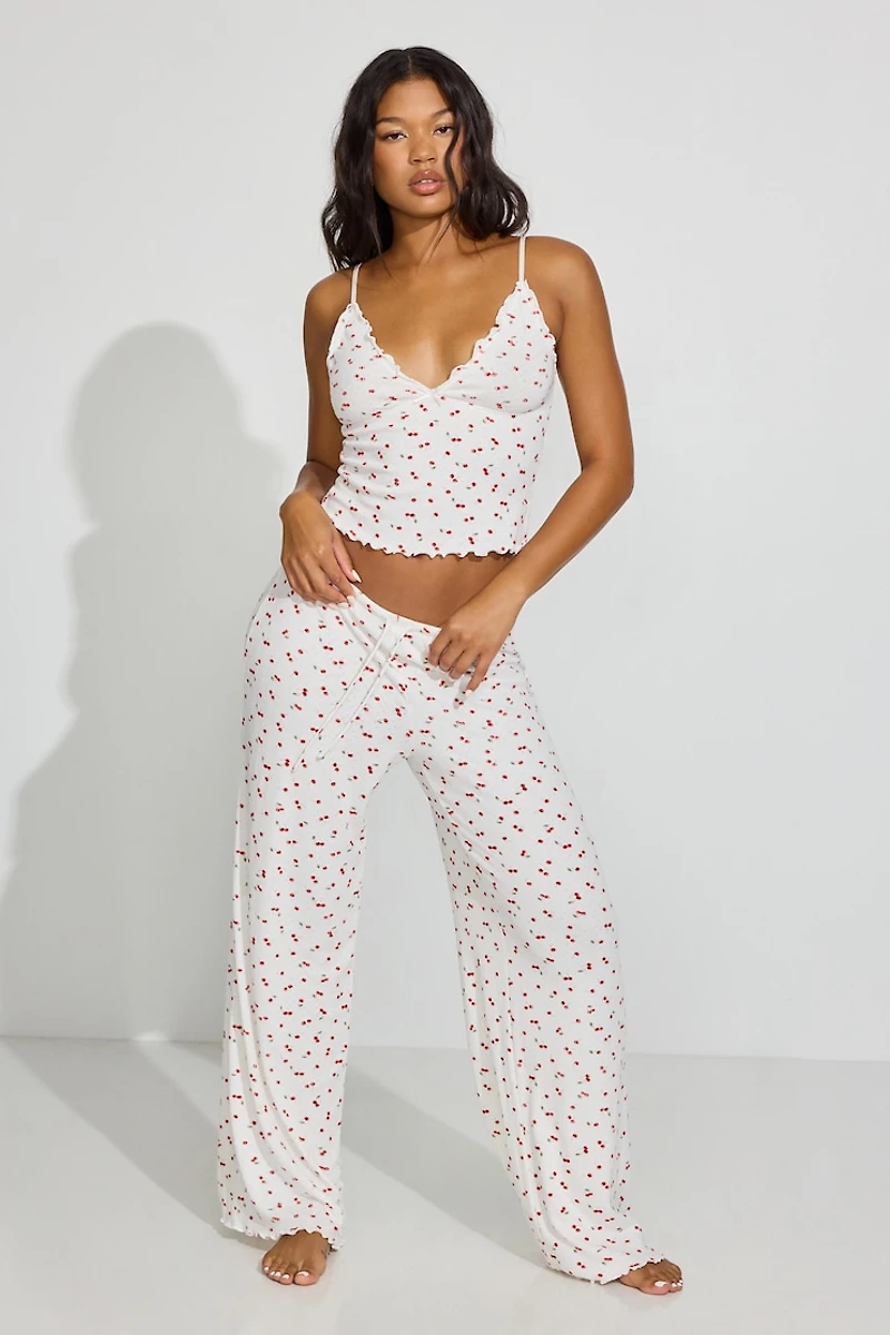 Pointelle V-Neck Cami Top