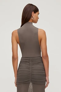 Sculpt Mock Neck Sleeveless Bodysuit