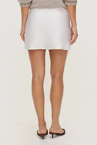 Slip Satin Mini Skirt