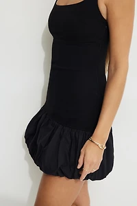 Bubble Mix Media Mini Dress