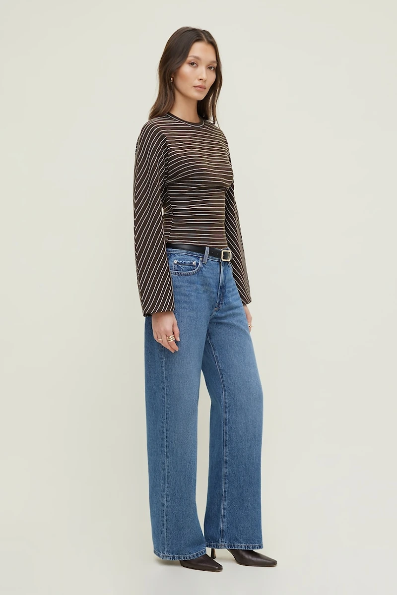 Striped Dolman Heavy Cotton Top