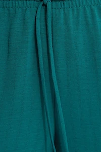 Pantalon à jambe large enfiler