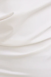 Draped Off Shoulder Long Sleeve Top