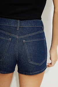 Claudia High Rise Mom Denim Shorts
