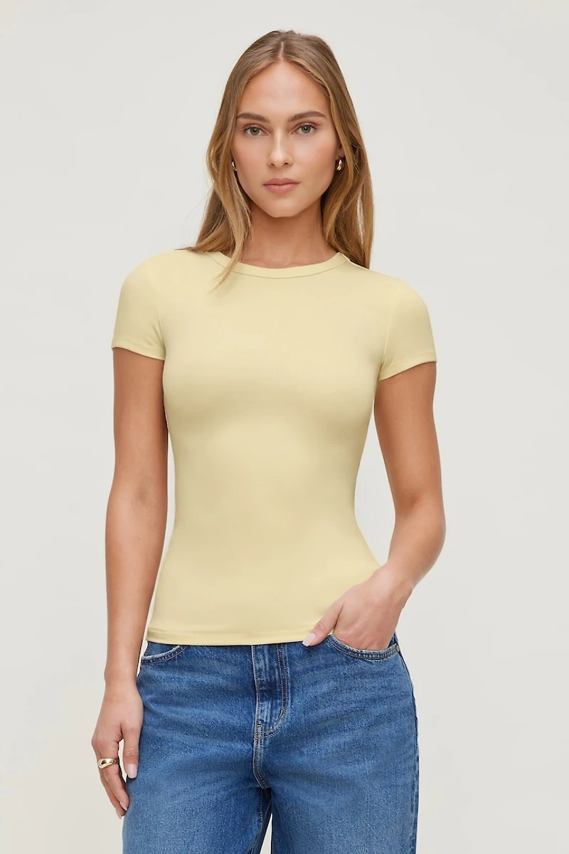 T-shirt à col rond Rumi