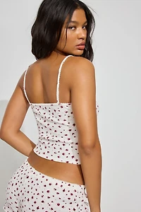 Waffle Picot Cami Top