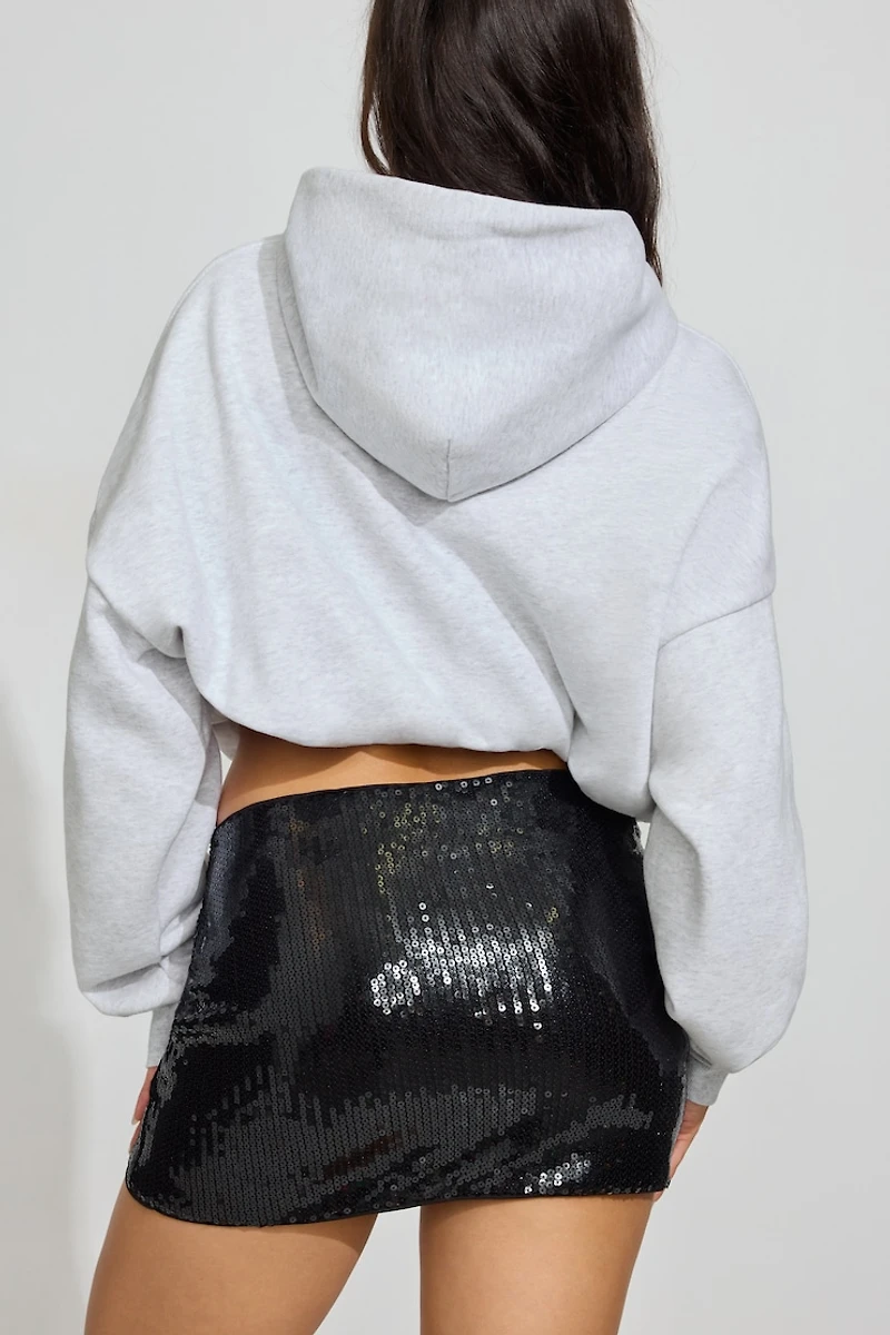 Microjupe-short à paillettes