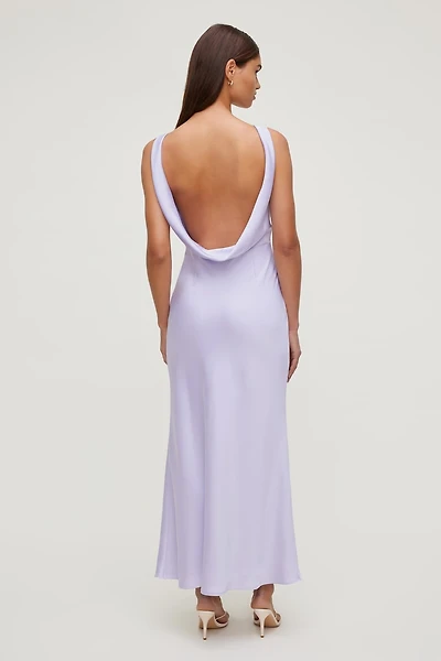Nora Satin Maxi Slip Dress