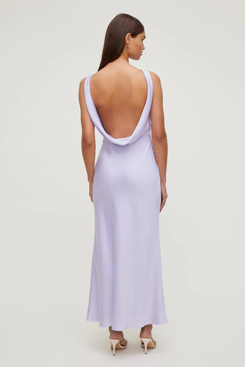 Nora Satin Maxi Slip Dress