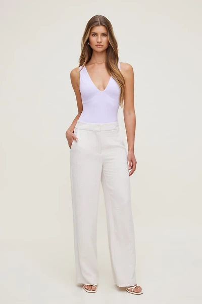 Sculpt Plunging V Neck Bodysuit