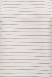 T-shirt quotidien rayé en coton épais