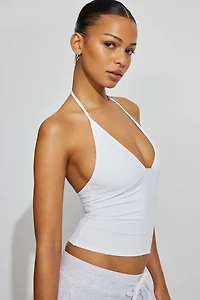 Haut à col licou plongeant Sleek