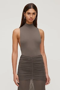 Sculpt Mock Neck Sleeveless Bodysuit