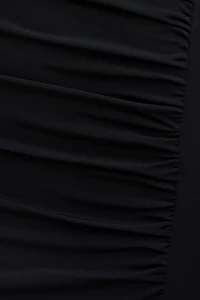 Robe maxi sculptante froncée