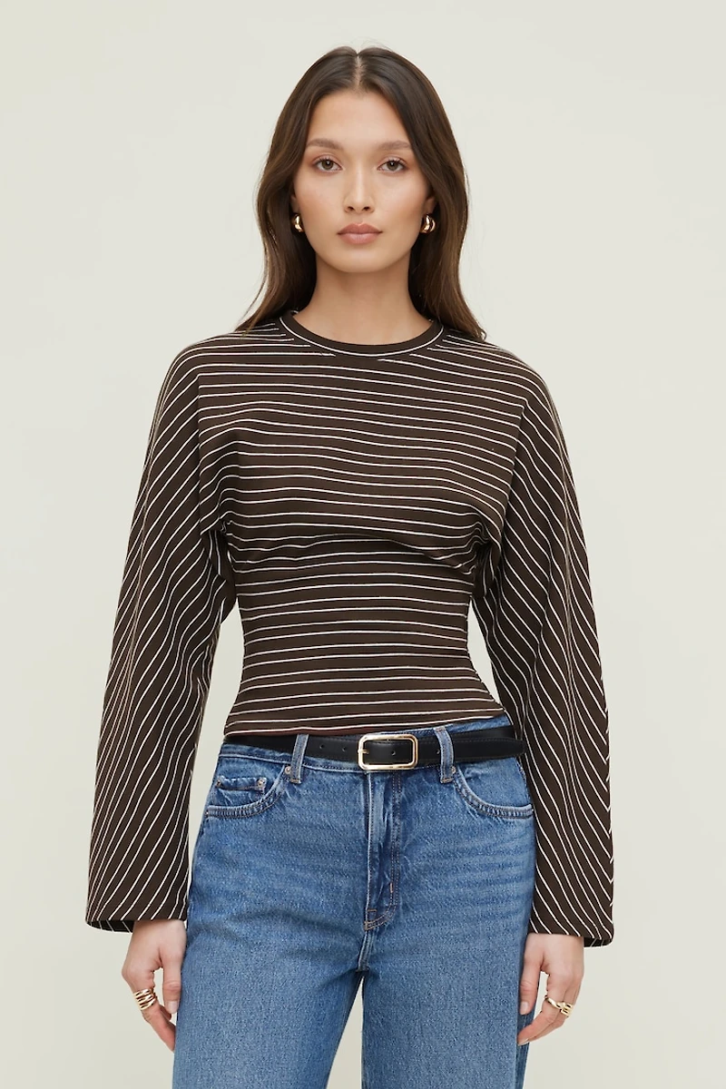 Striped Dolman Heavy Cotton Top