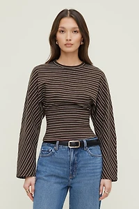 Striped Dolman Heavy Cotton Top