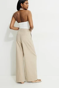 Pleated Wide Leg Pants