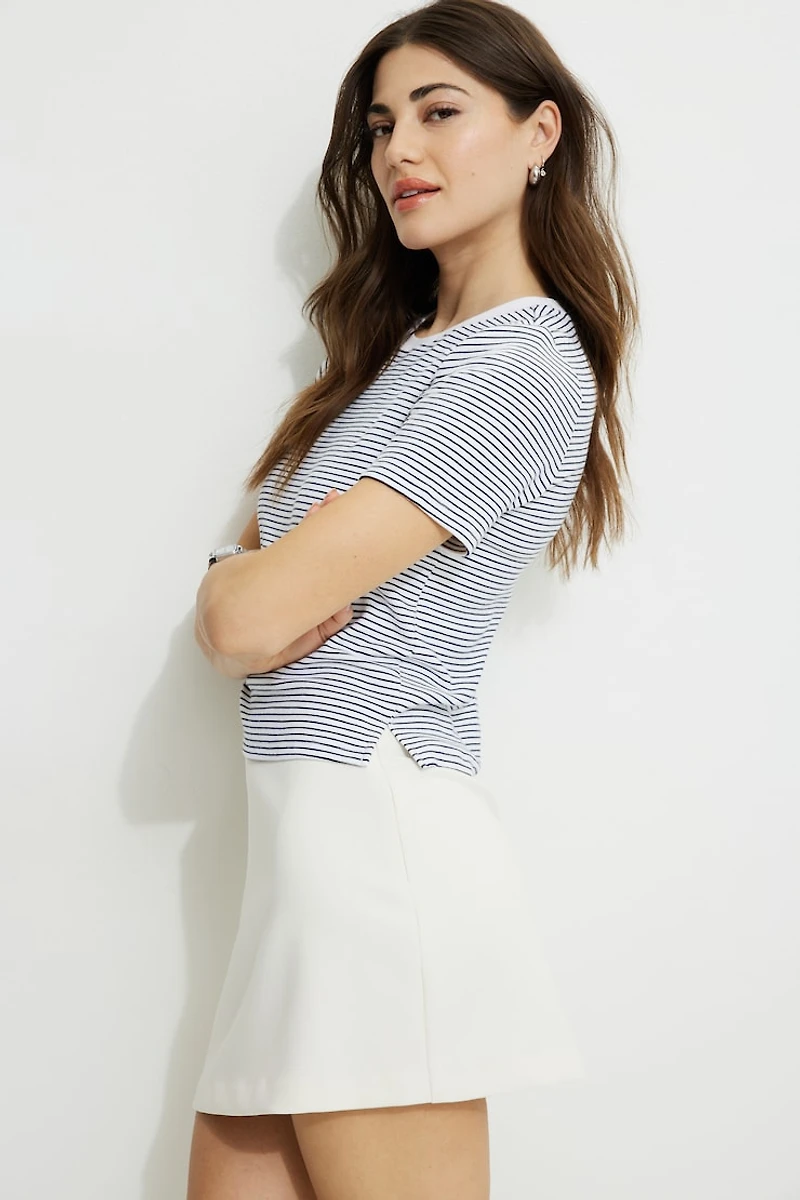 Everyday Striped Heavy Cotton T Shirt