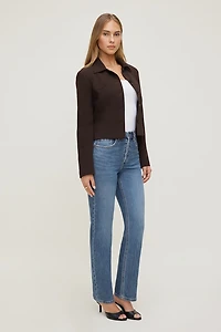 Olivia Comfort High Rise Straight Leg Jeans
