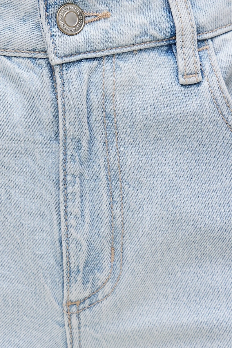 Jean Heidi à taille haute et jambe large