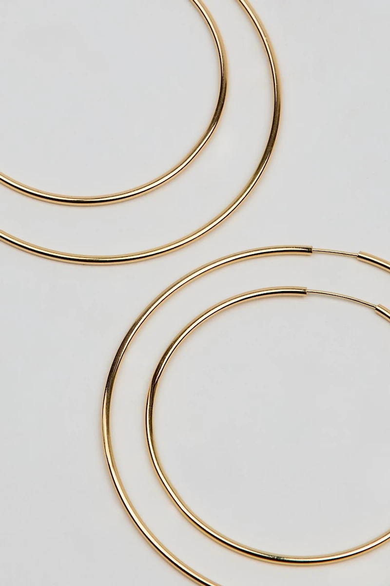 Ensemble de 2 paires d'anneaux minces de base