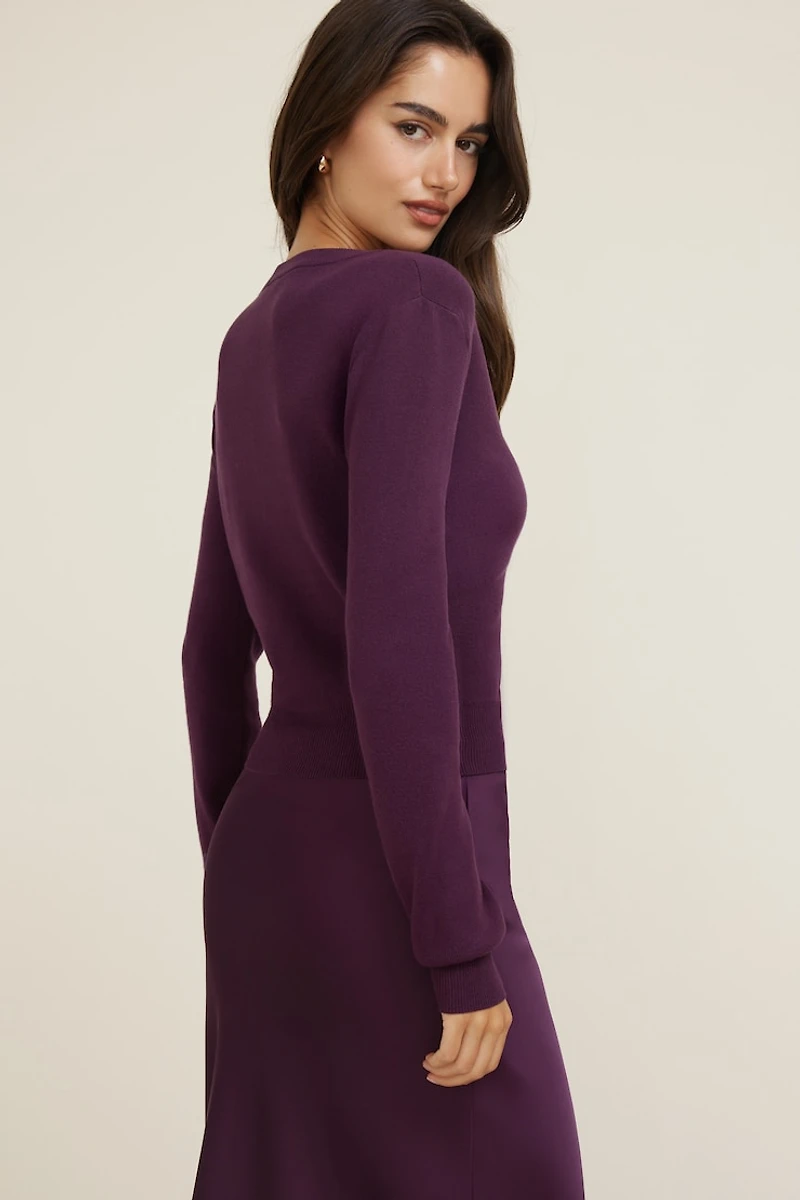 Rebecca Crewneck Cardigan