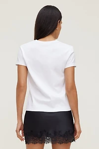 T-shirt ajusté en coton Emy