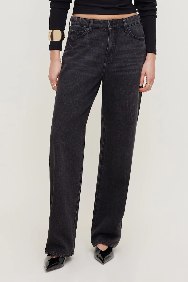 Mika Mid Rise Relaxed Straight Leg Jeans